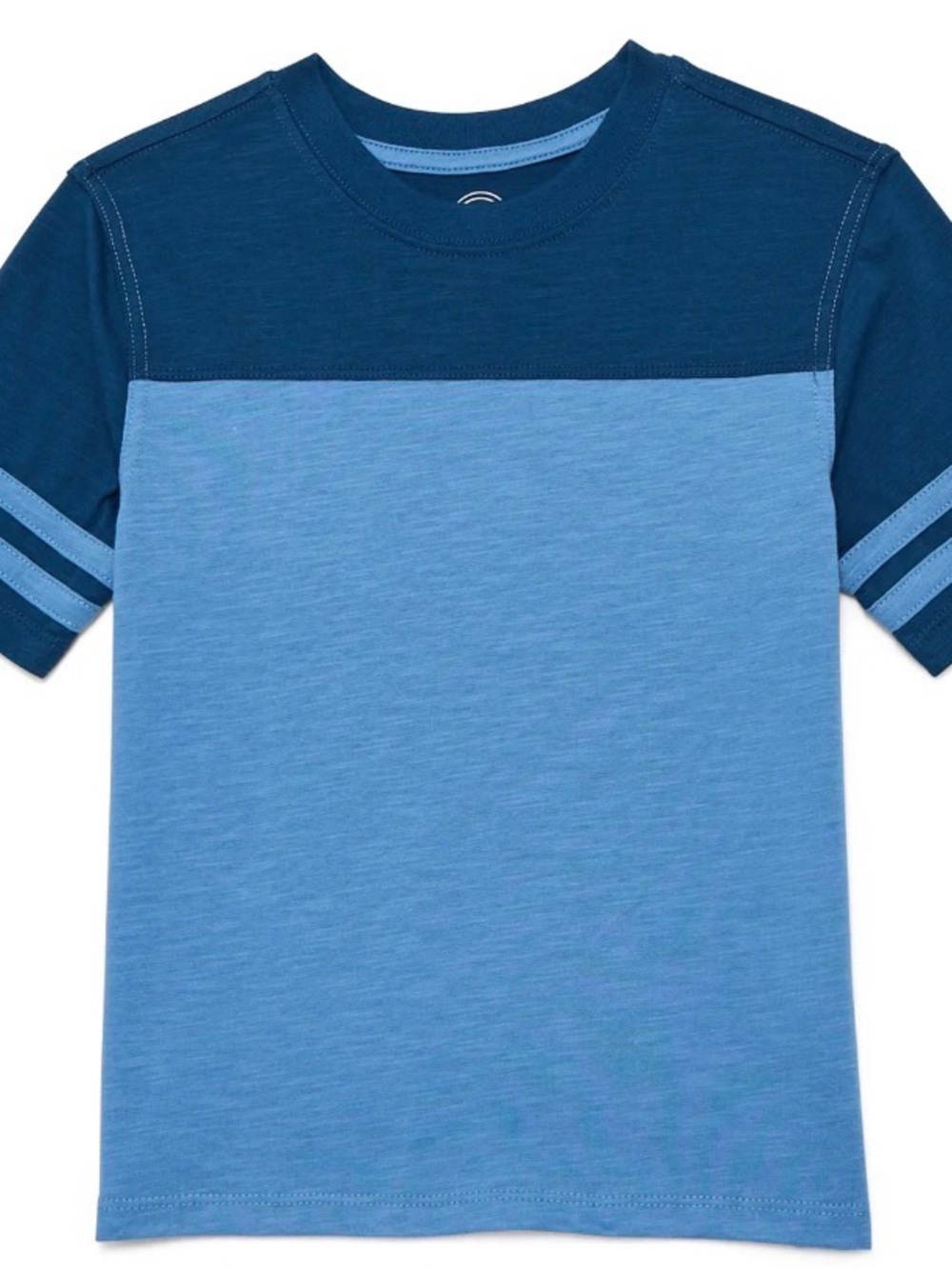 Boys Colorblock Blue Short Sleeve Tee